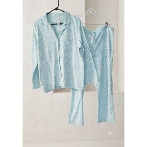 Liz Claiborne women's pajama set a button-down top with a chest pocket Sz XL
